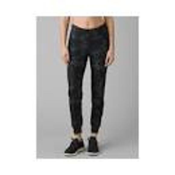 Prana Women's Layna Multi Black Camo Side Pocket Joggers Size Small - Picture 1 of 6